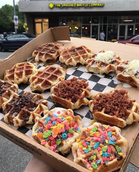 Smash waffles - INSANELY DELICIOUS WAFFLES AND WAFFLE SANDWICHES. Drinks. COFFEE. Morning Mojo Drip Coffee 2.50. Unleaded Decaf Americana …